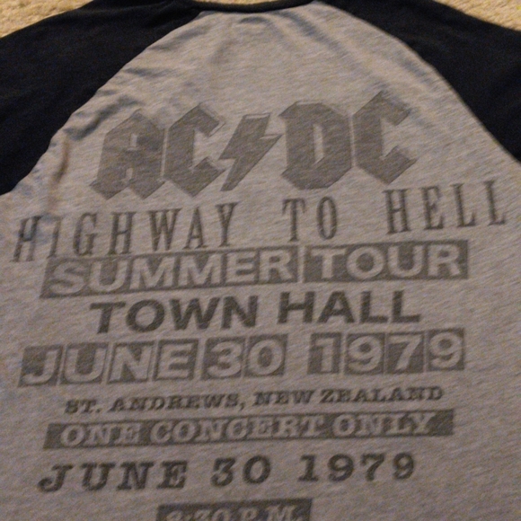 AC/DC Rockware shirt, size L color is black and gray. One of a kind, try to find - Picture 3 of 4